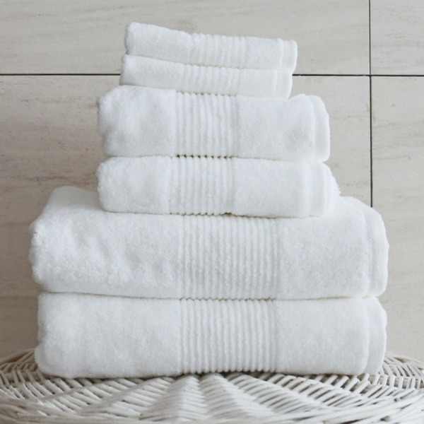 Dorchester Cotton Bath Towel White
