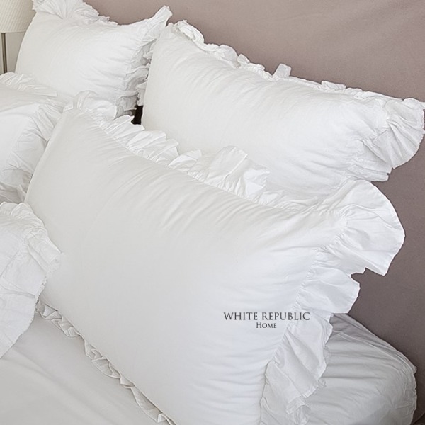 [5/25 순차발송][Egyptian Cotton 400TC 80수] Havana Collection Ruffle Pillowcase 1P