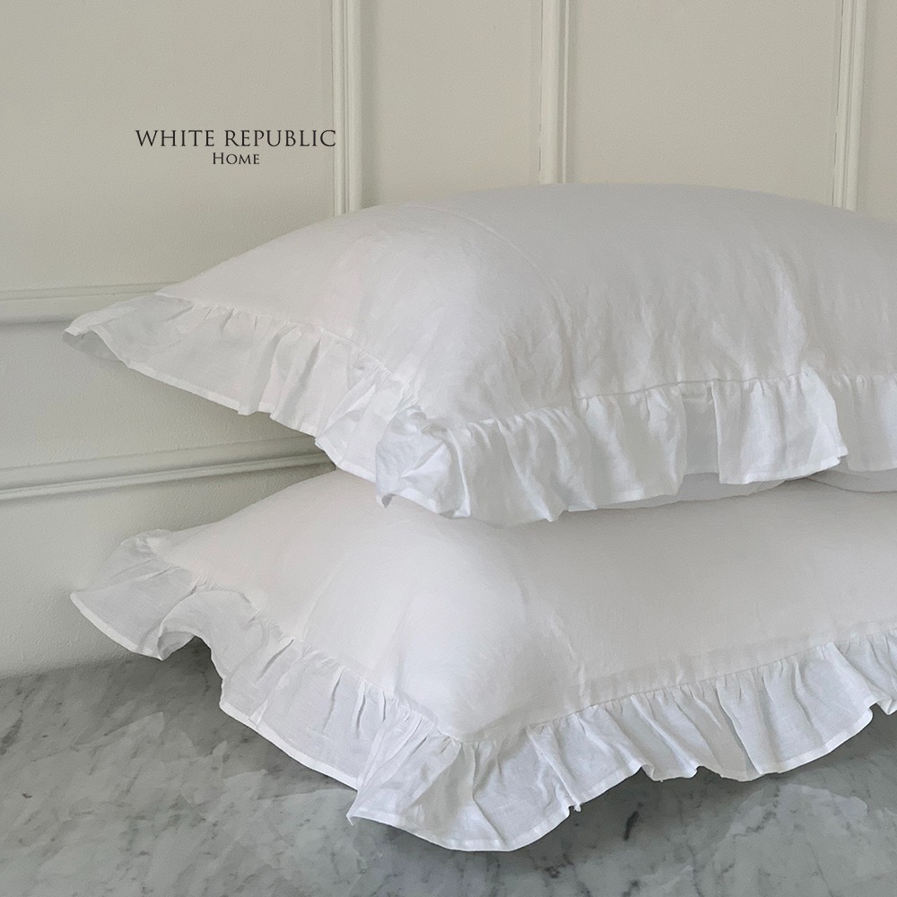 2023 French Linen Ruffle White Collection