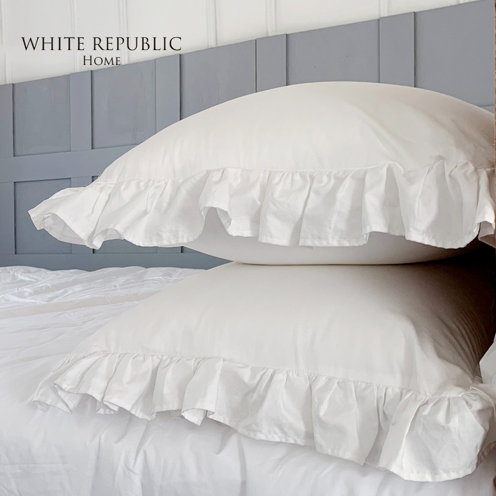 [Egyptian Cotton 400TC 80수] Havana Collection Ruffle Pillowcase 1P