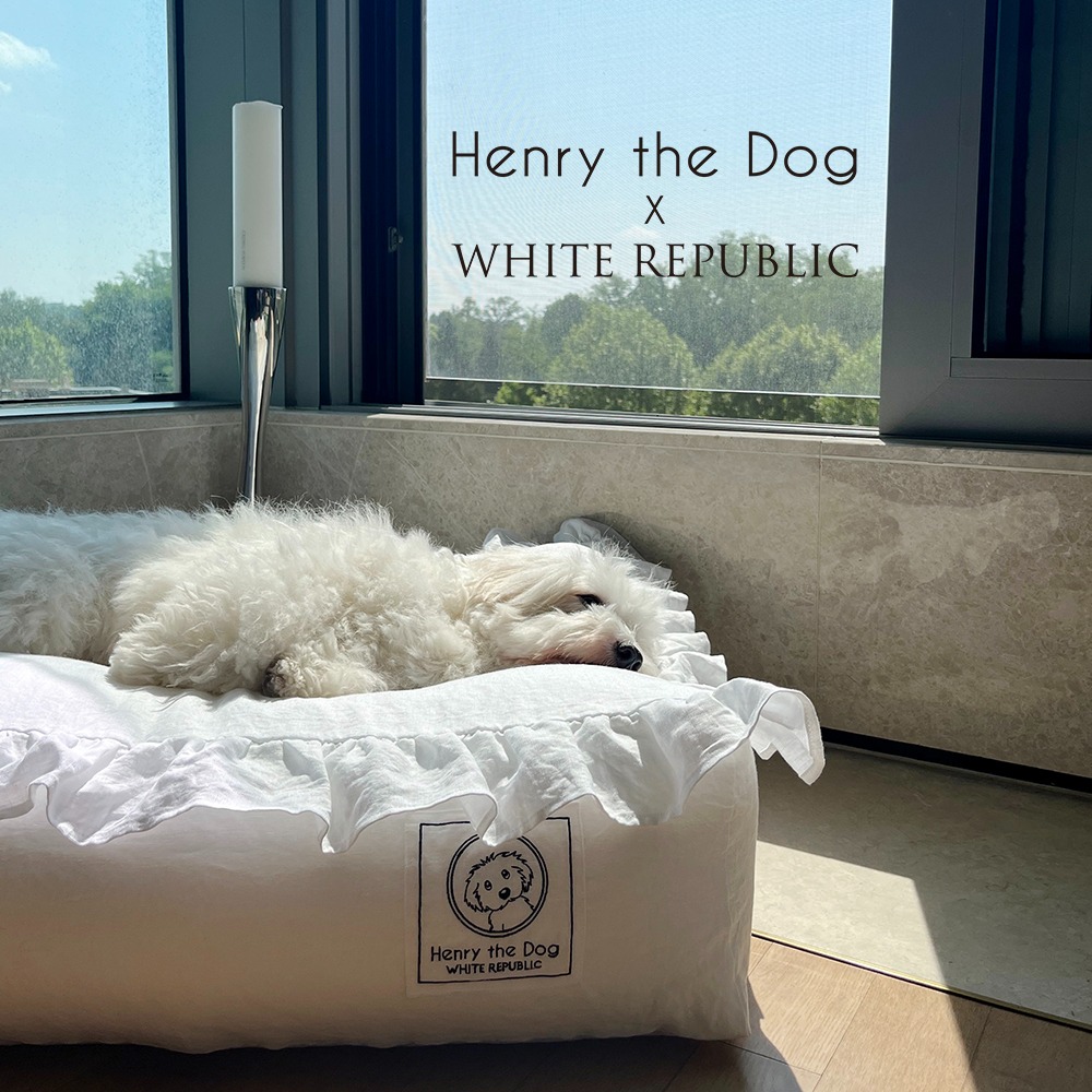 [NEW] [SET] 애견 호텔침구 세트  Henry the Dog French Linen Ruffle Collecion SET