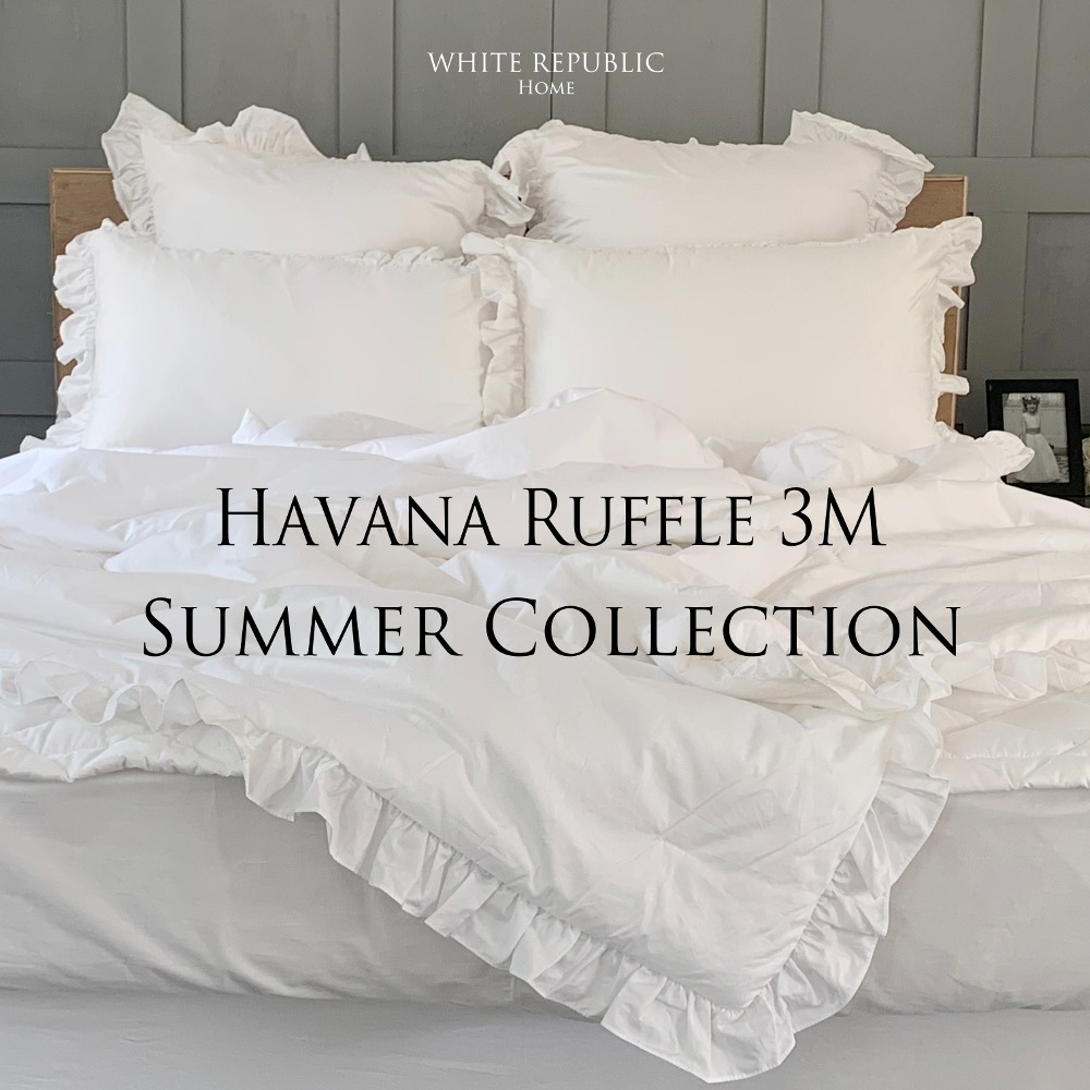(80수 이집션코튼) Havana Ruffle 3M Summer Comforter (차렵이불)
