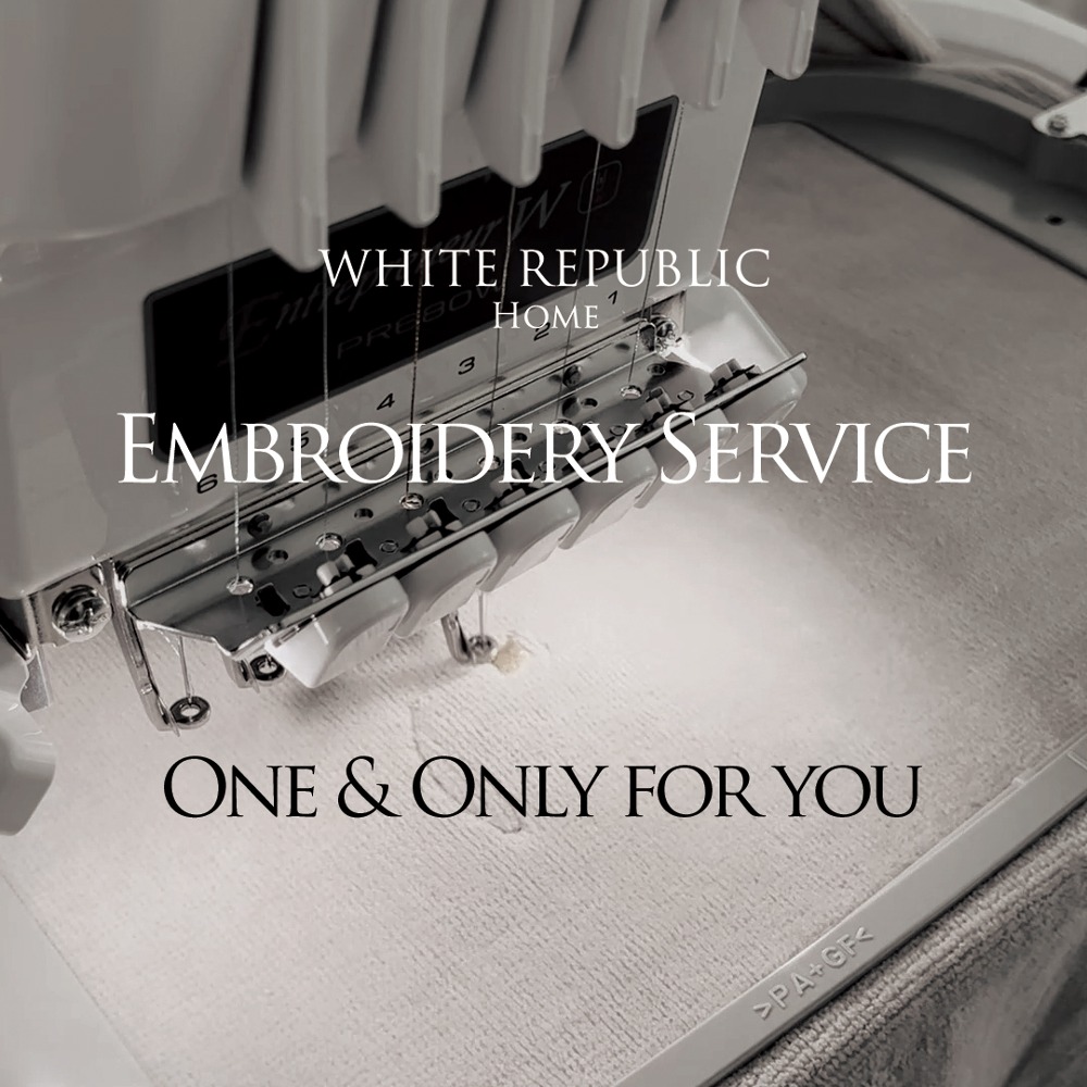 [WHITEREPUBLLC] Embroidery service (자수 서비스)