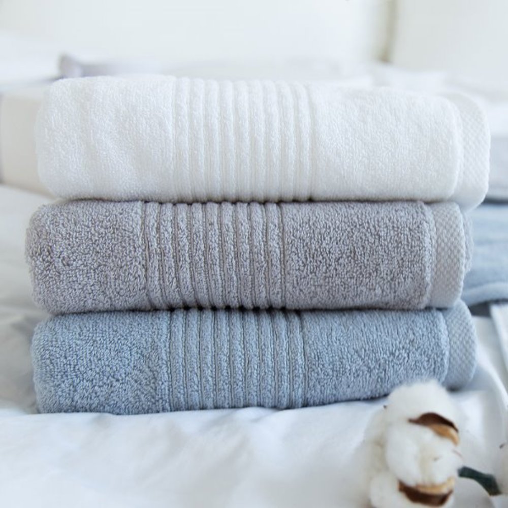 (Family Sale) DP) Hotel Cotton Hand Towel Light Grey